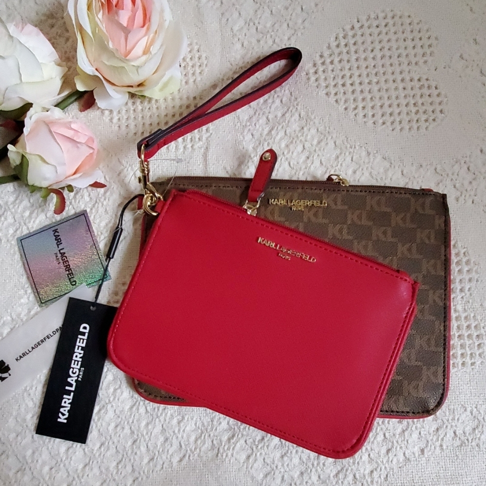 KARL LAGERFELD wristlet clutch